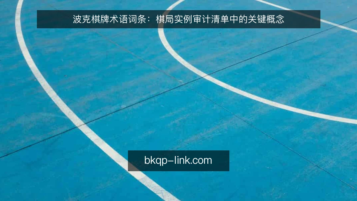 波克棋牌术语词条：棋局实例审计清单中的关键概念